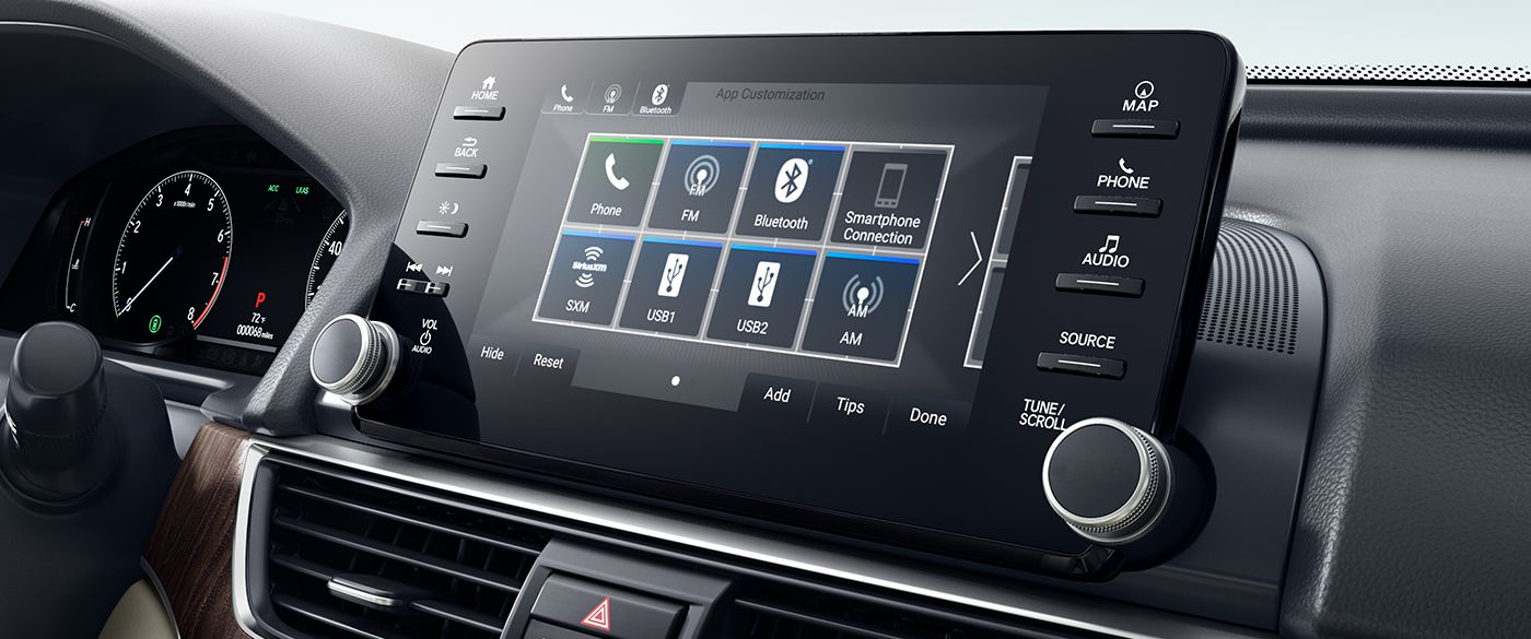 2018 Honda Accord Hybrid EX-L Interior 8-inch Display Audio Touchscreen